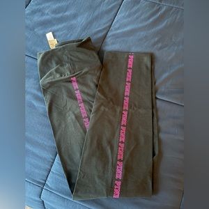 VS Pink cotton logo leggings